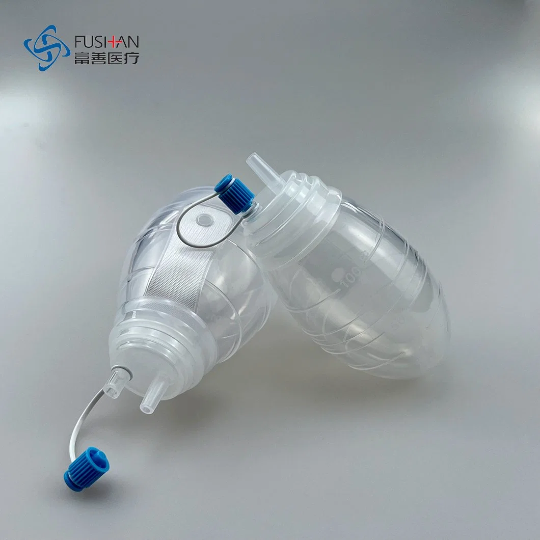 Nice Quality Disposable Silicone Reservoir with Drain Bag and Trocar Drainage Bulb Tubes Surgical Kit Customized Ball for Wound System Transpaent Surface