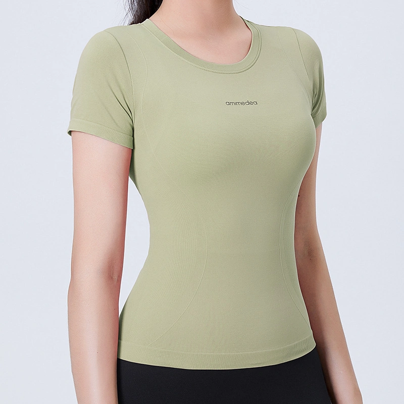 Spot Sexy Thin Sports Top Women's Summer Fitness Wear Running