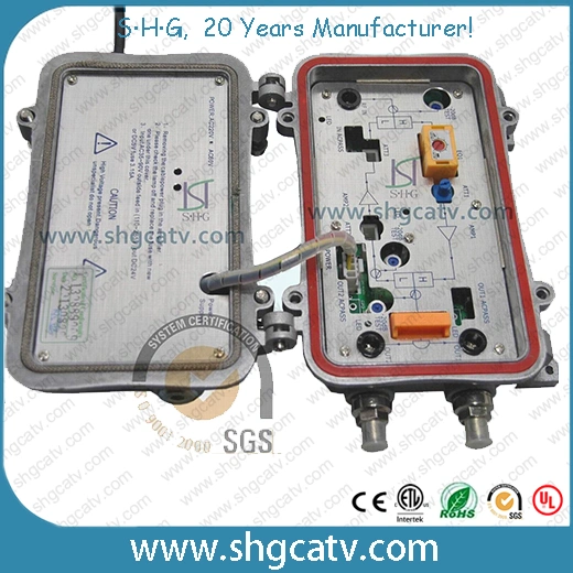 Двухканальный магистральный усилитель кабельного телевидения CATV HFC 5-862 МГц