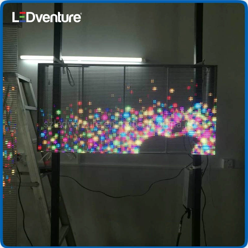 P10.4 Indoor Transparent LED Curtain Display Panel for Shops