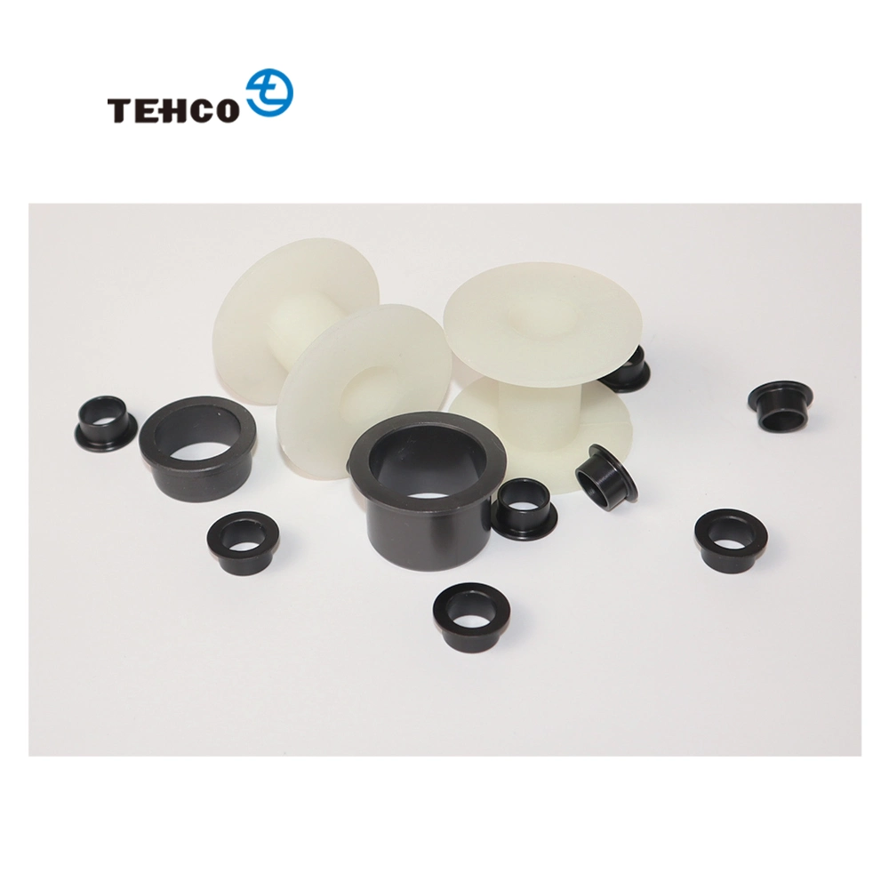 Hot Sale Custom Plastic Bushing with Collar Nylon Rubber POM PTFE Flange Bushings