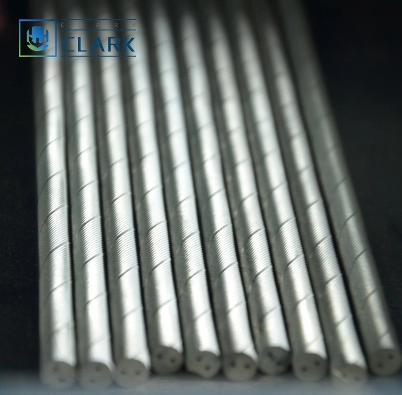 High Performance Tungsten Rod Bar with 2 Spiral Coolant Channels Used in Wear-Resistant Tools