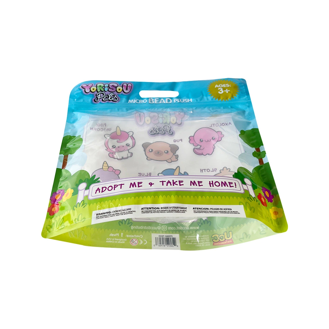 Custom Translucent PE/PE Resealable Zipper Food Packaging Plastic Stand up Pouch