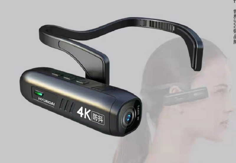 Auricular WiFi 4K Cámara Smart Motion Cámara portátil Grabadora deportiva