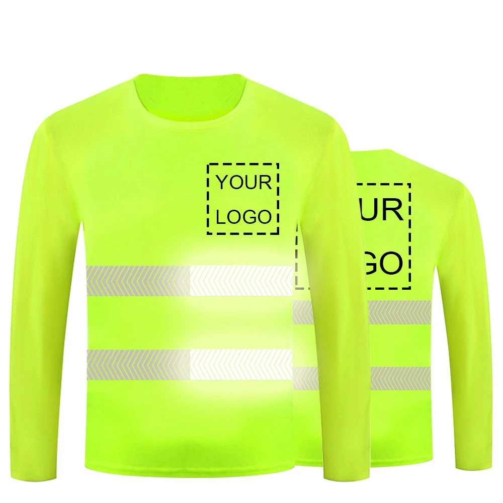 OEM Construction Uniforms Workwear Shirt Reflective Road Safety T Shirt Men