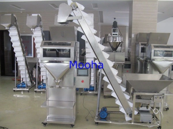 Semi Automatic Snack Nuts Lentil Grain Rice Dried Fruit Net Weight Machine Machine Vibrator Weighing Filling Packing Machine