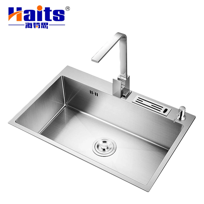 Elegant Germany Design Kitchen Sink Rust-Proof Stainless Steel Water Sink with Drain Board System