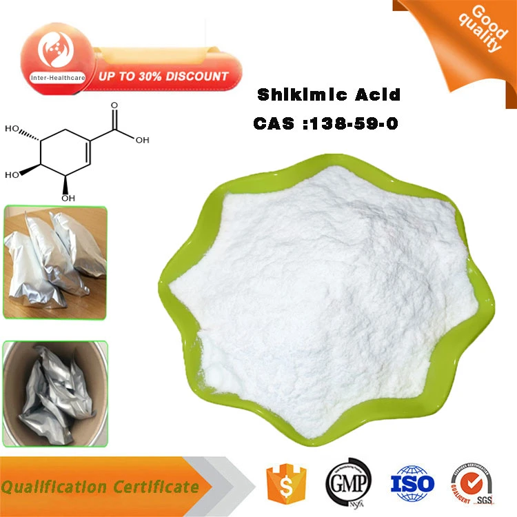 Hochwertige Medizinische Rohstoffe Anisextrakt Shikiminsäure Pulver CAS 138-59-0