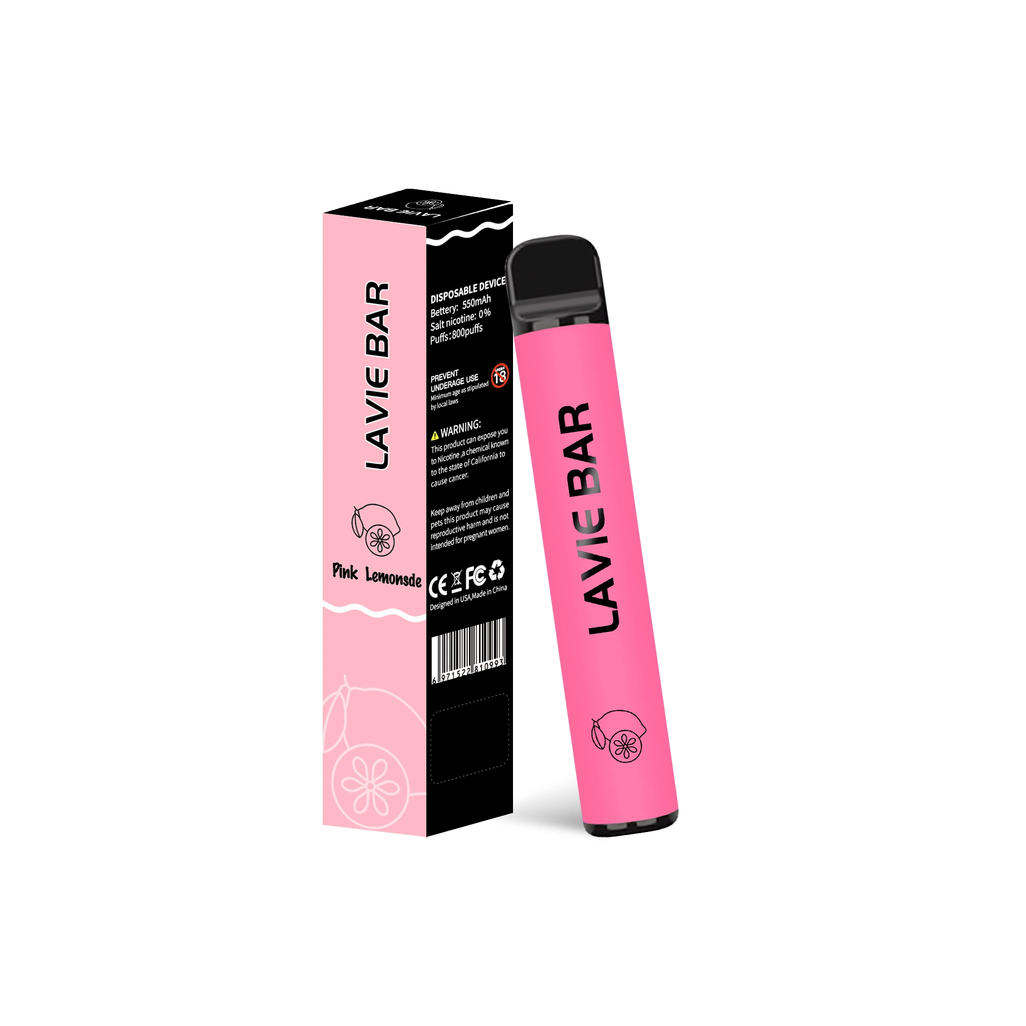 Lavie Vapes Pen Pod 800 Puffs Fashionable Wholesale Disposable E Cigarettes with Vape Juce Liquid Vape Desechable
