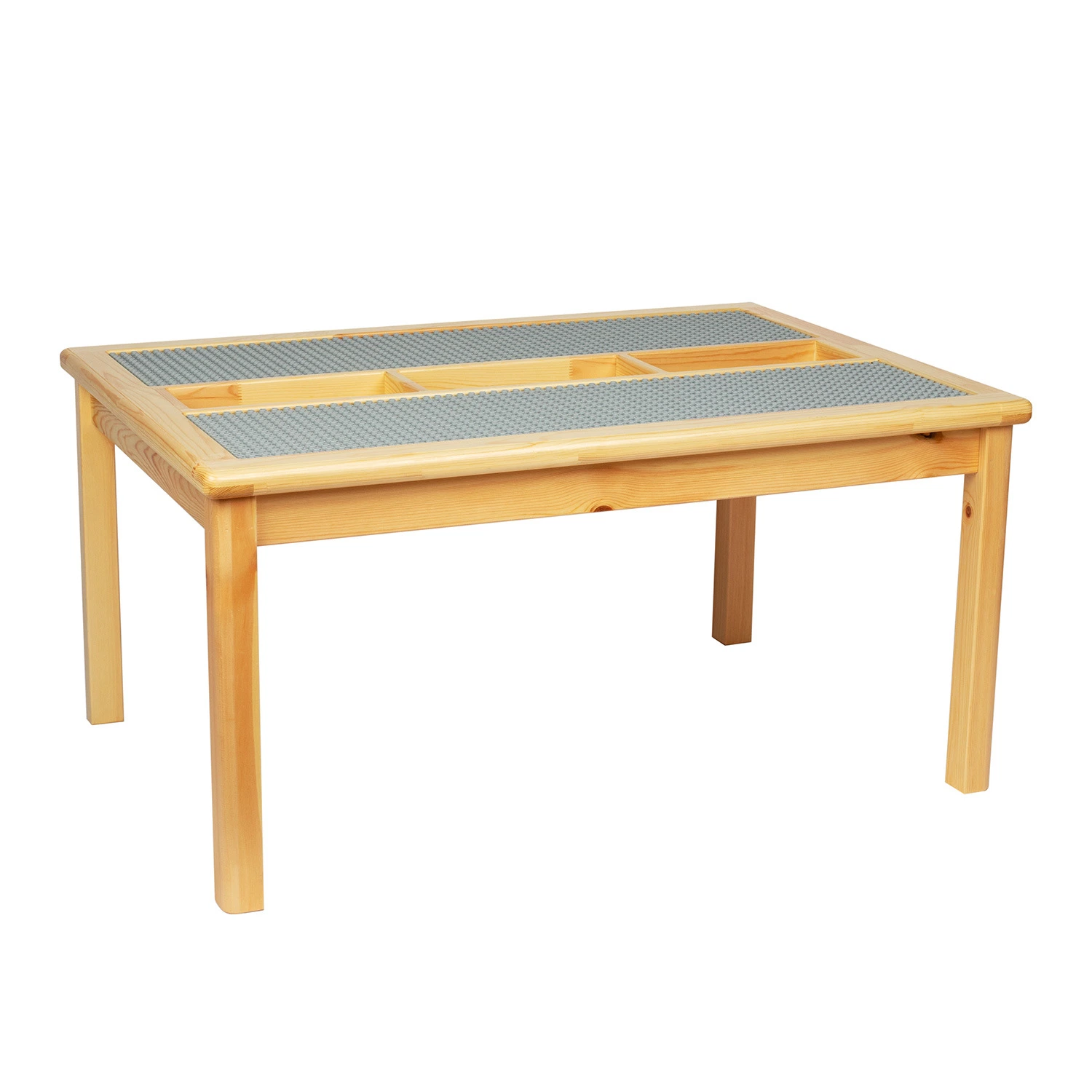 Multifunctional Learning and Playing Building Blocks Wooden Table