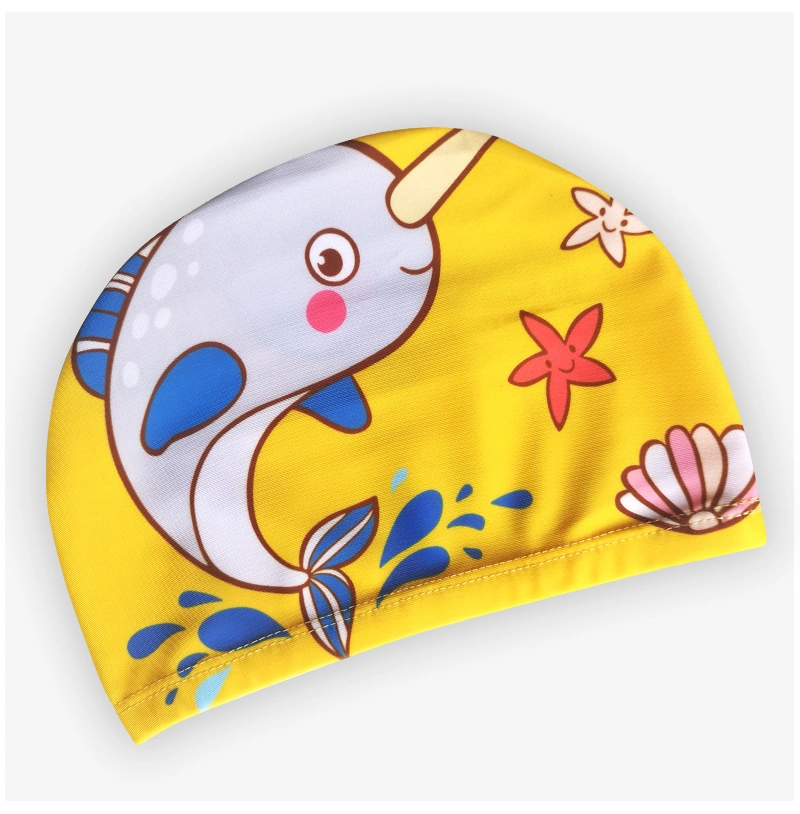 Printing Kid Polyester Cartoon Cute Kids Swim Cap