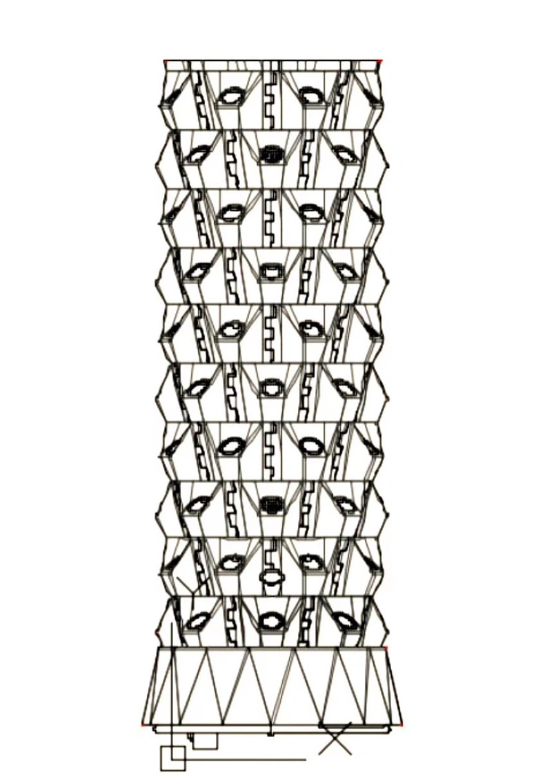 Plantación de múltiples capas Tower Garden sistema de crecimiento hidropónico Pineapplicevertical