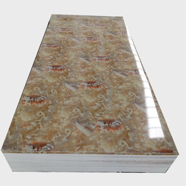 1220X2440mm UV PVC Marble Sheet UV Wall Panel Cabinet Material Decoration Profil Line