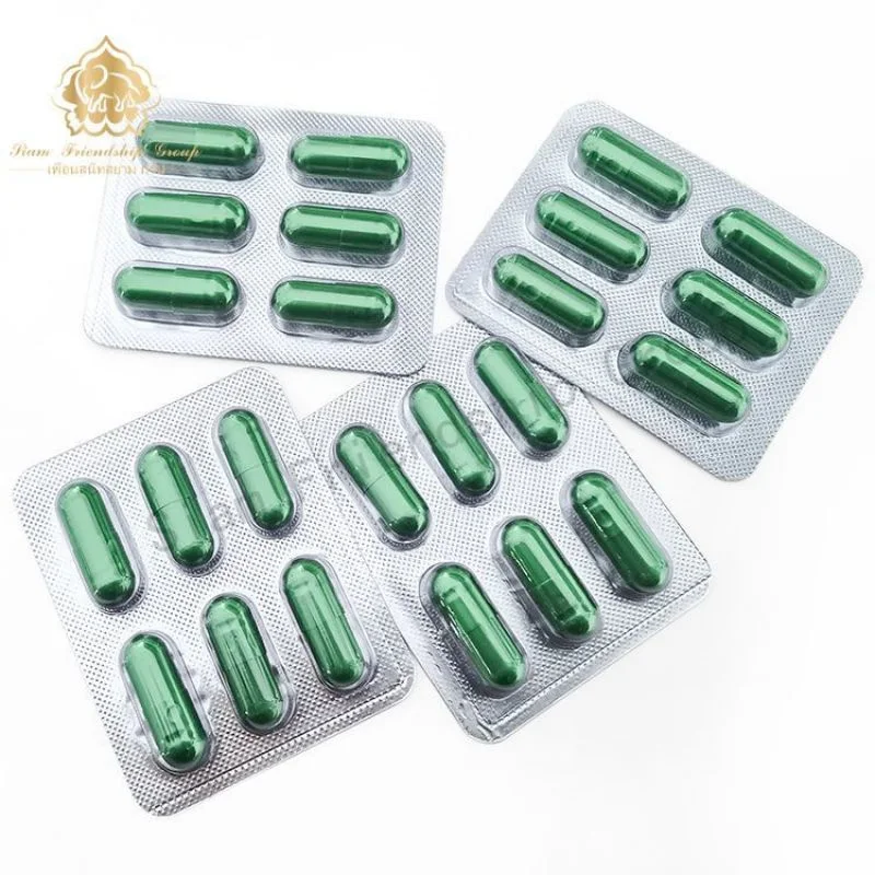 Green Capsule Golden Root Extract Herbal Supplement Provides Men with Powerful Erections