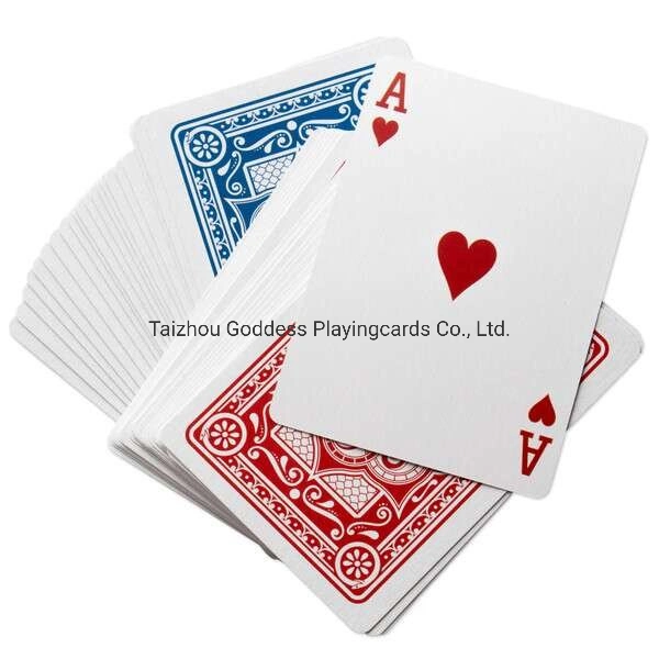 Red and Blue Plastic Coated Playingcards 988