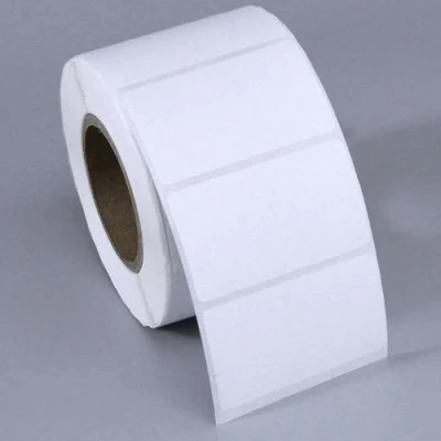 Premium Quality Waterproof Matte Silver Blank Pet PVC Adhesive Barcode Stickers Thermal Transfer Polyester Glossy Label