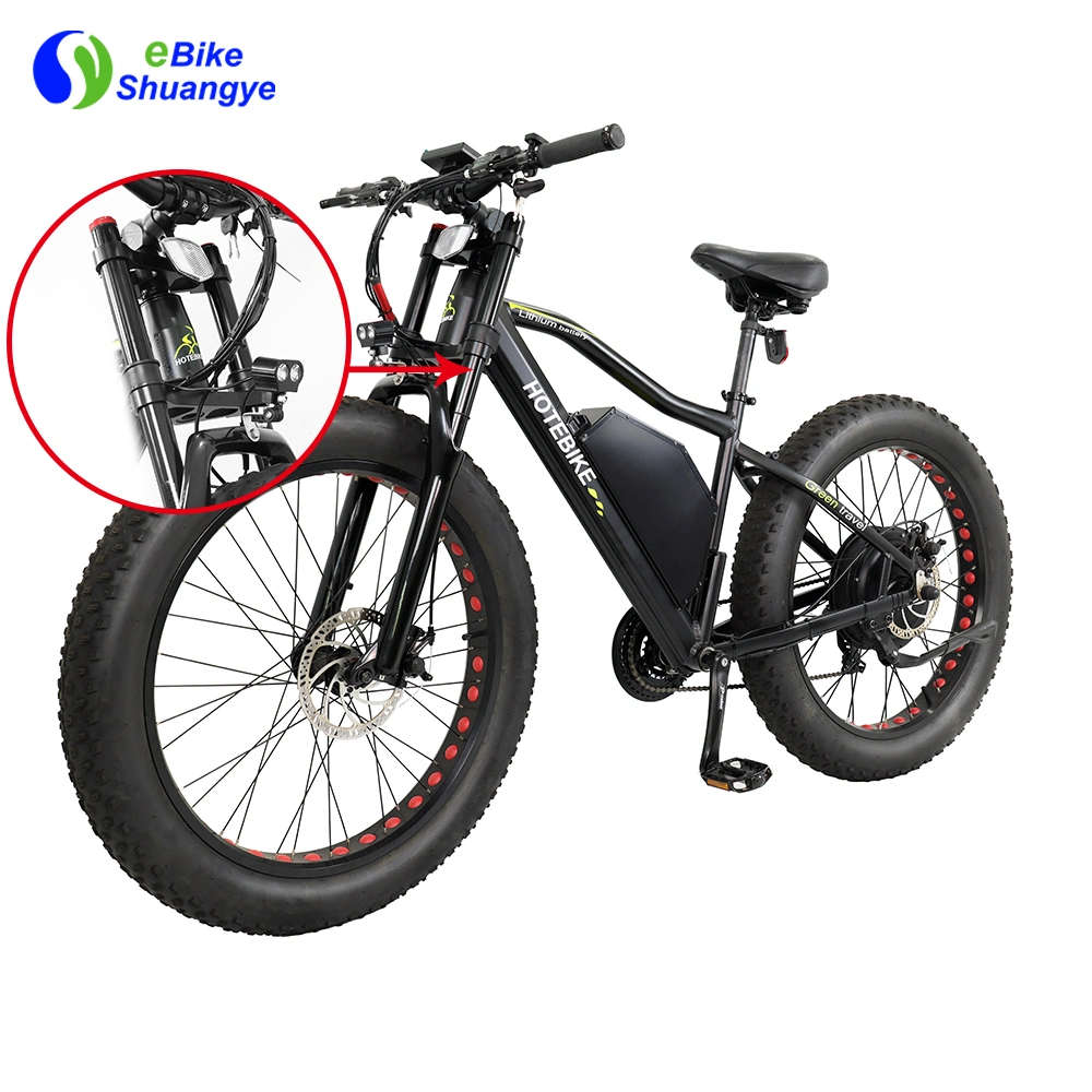 26&quot; CE Approved Shuangye or Hotebike We Use Thick Carton Tire Electric Fat Bike