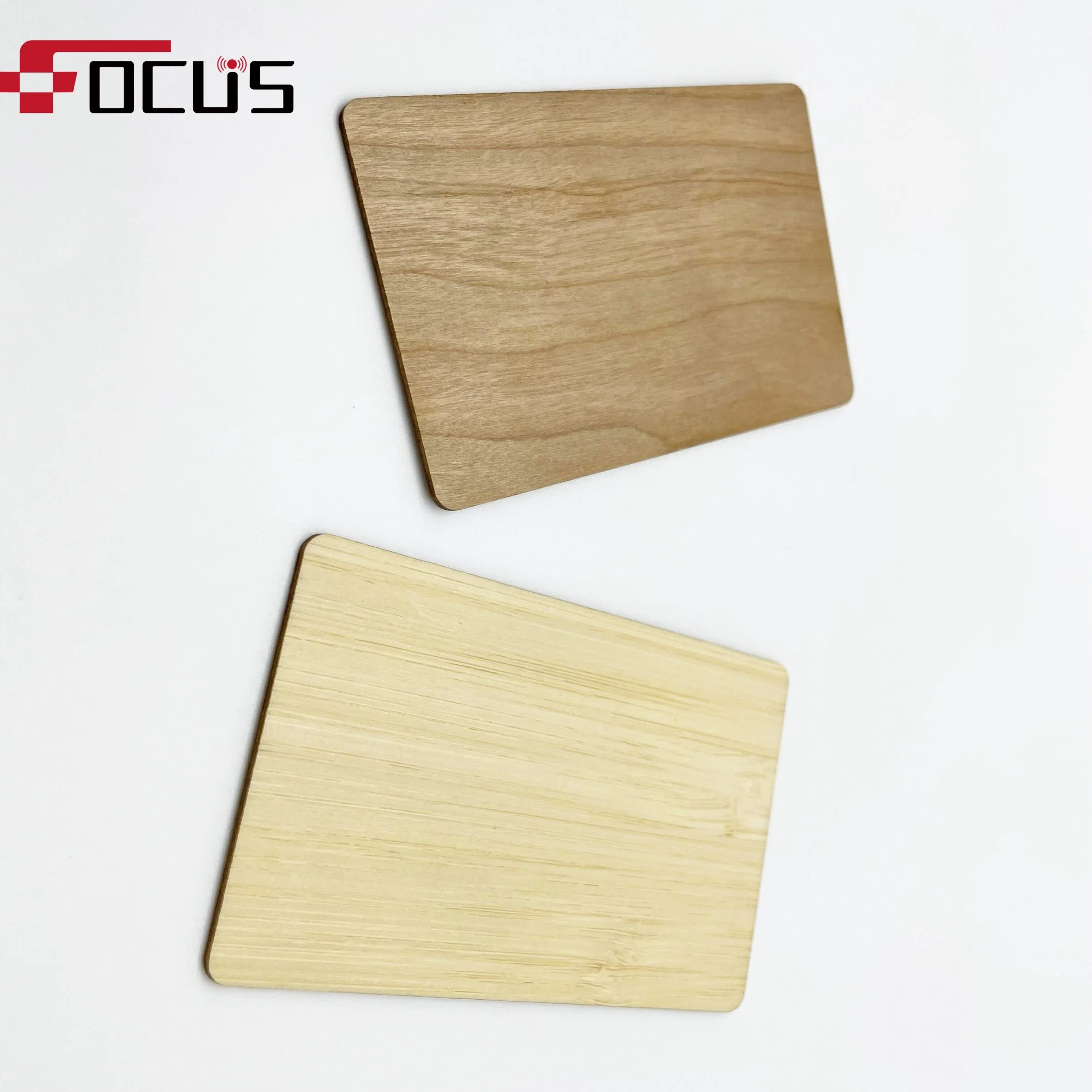 Factory Supply Contactless ISO14443A F08 RFID Tarjeta de madera para el hotel