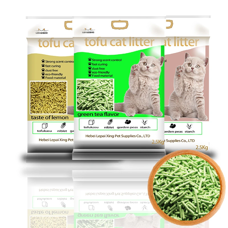 Pflanzenfaser Tofu Cat Litter Einfache Reinigungsprodukte