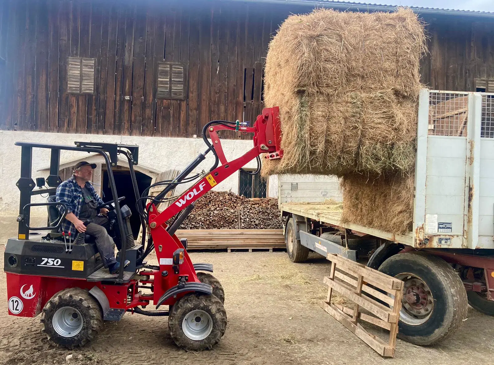 Wolf hidrostática 600 Kg Mini pala de ruedas compacta Precio para Venta