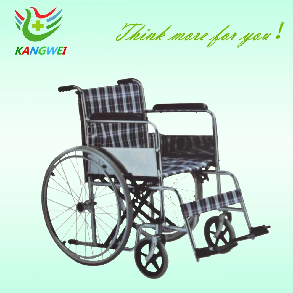 Hosiptal Wheelchair with Fixed Armrest and Footrest Height Slv-D4031