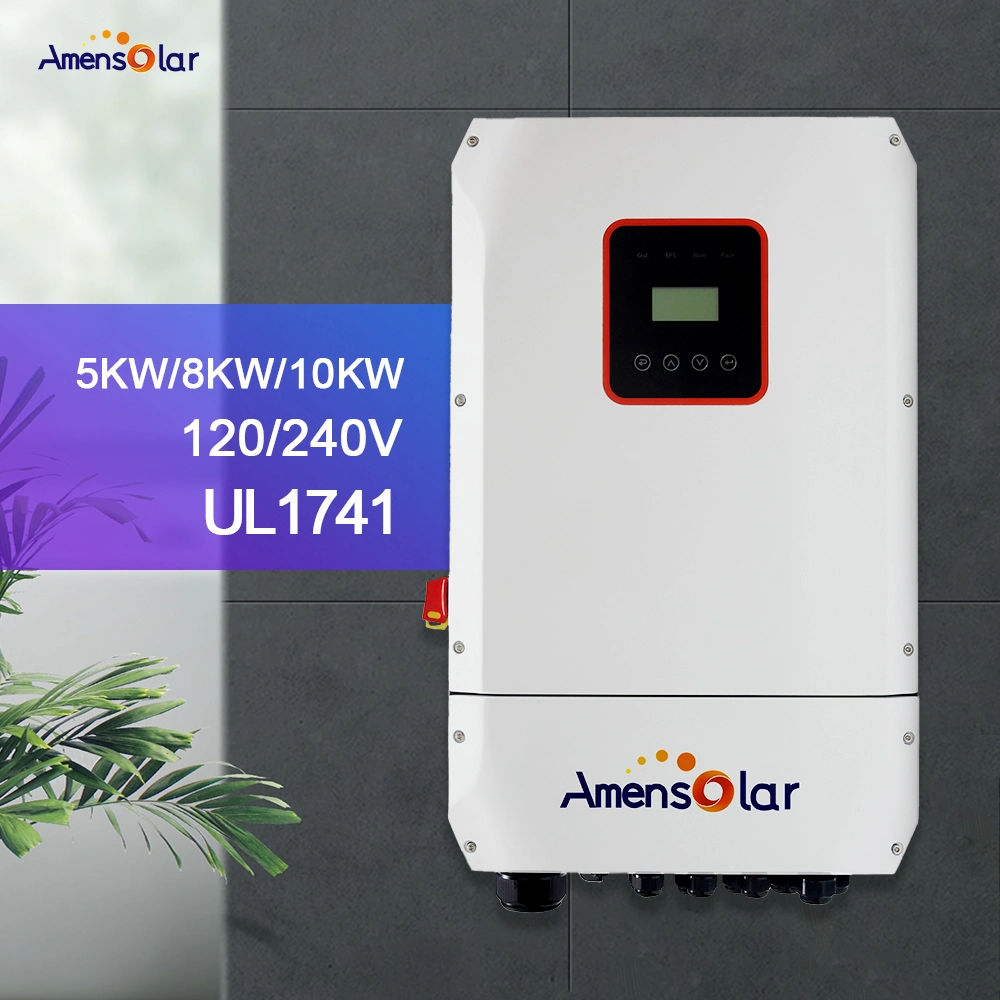 Amensolar 10kw 110V 120V Split Phase Solar Inverter Energy System Solar Renewable Energy