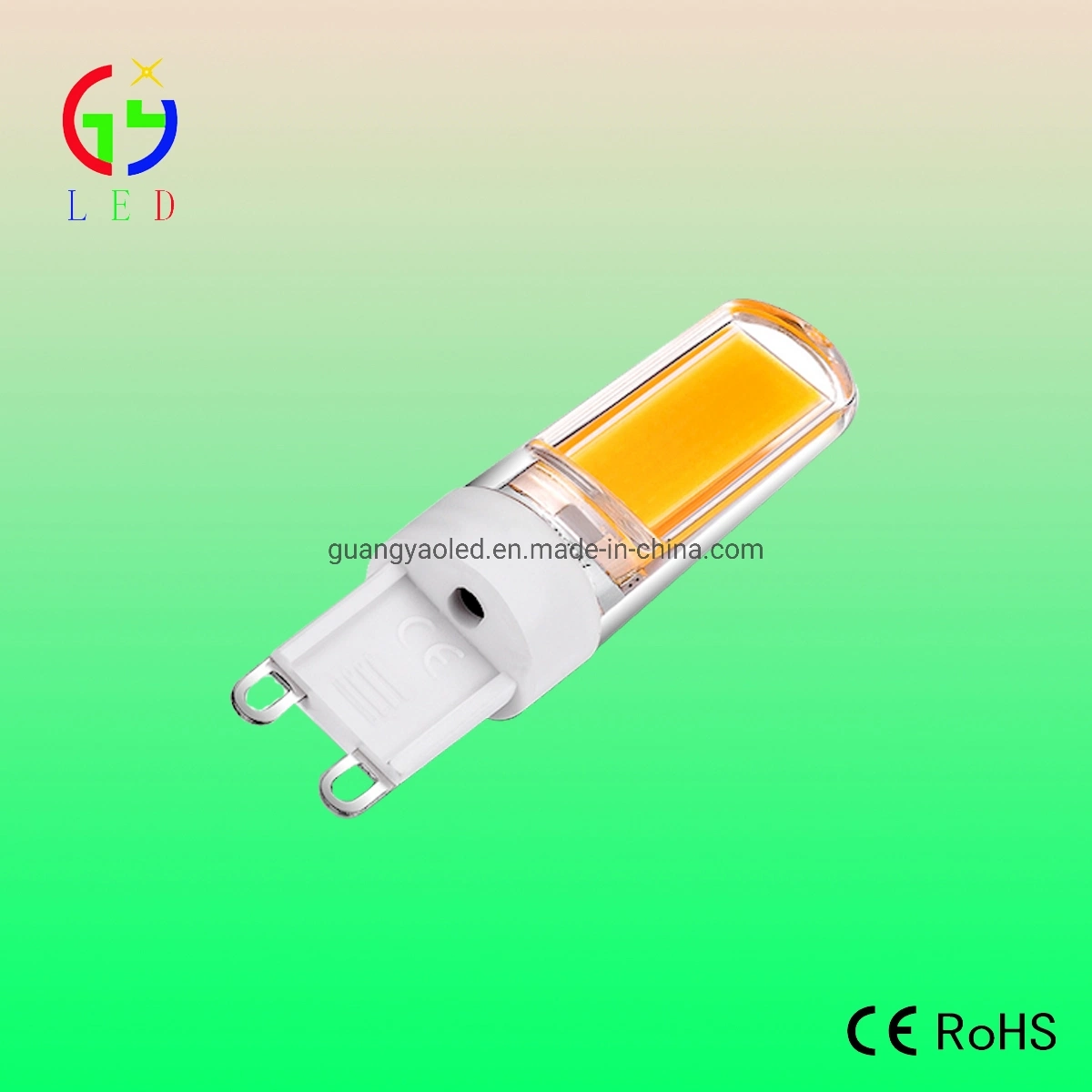 Newest LED G9 COB 2609 Bulbs, LED G9 COB 3W Crystal Paddle Style Lamps, LED G9 Transparent Silicone Bulbs for Corridor/Restaurants Lights