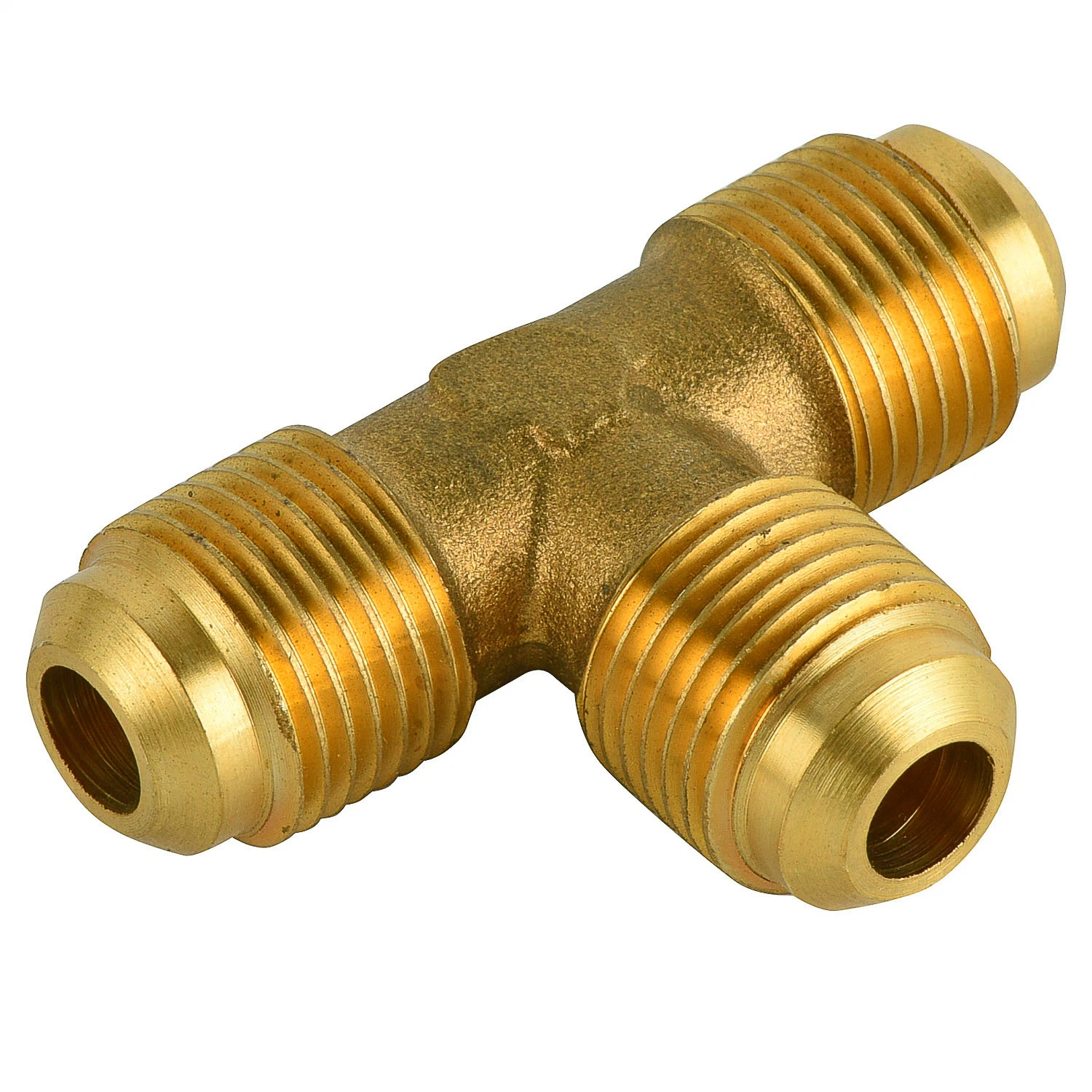 SAE Standard Pipe Short Nut Gas Flare Connector Brass Flare Tube Fitting