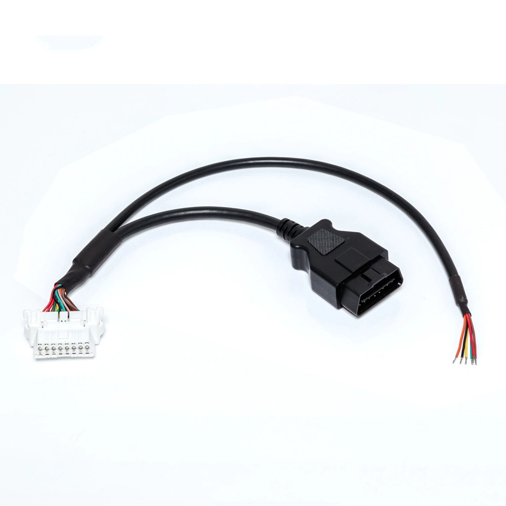 Automotive Cable 16pin Male Female OBD II Connector Wire Harness