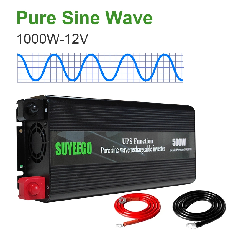 Inverseur rechargeable personnalisé Suyeego 500W 1kw 2kw 3kw 4kw 5kw onduleur de batterie à onde sinusoïdale pure de 6 kw chargeur onduleur