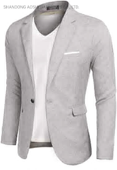 Aoshi Hot Sale Men's Single Breasted Casual Suit Jacket Light Sports Jacket