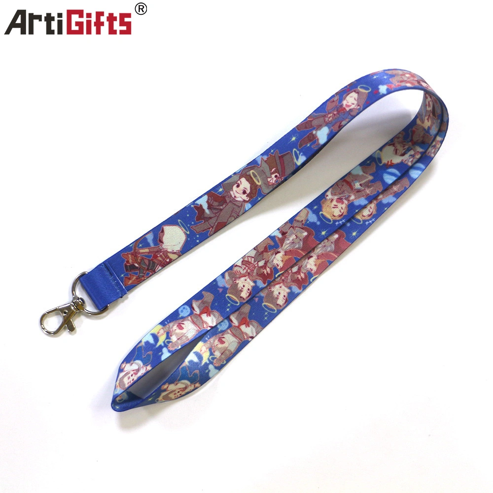 Custom Printed Polyester Heat Transfer Lanyard with Logo