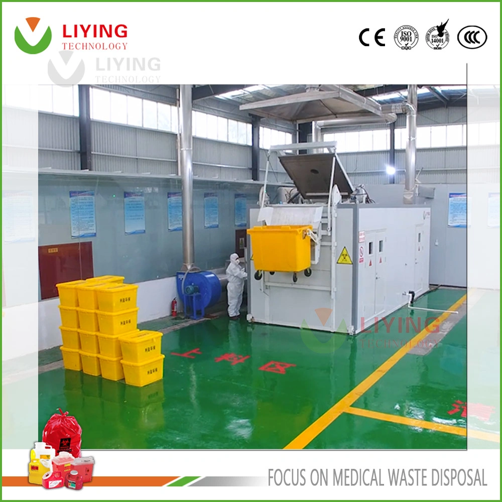 Hospital Biohazard Medical Waste Industrial Clinic on-Site Microwave Steam Disinfection Solution