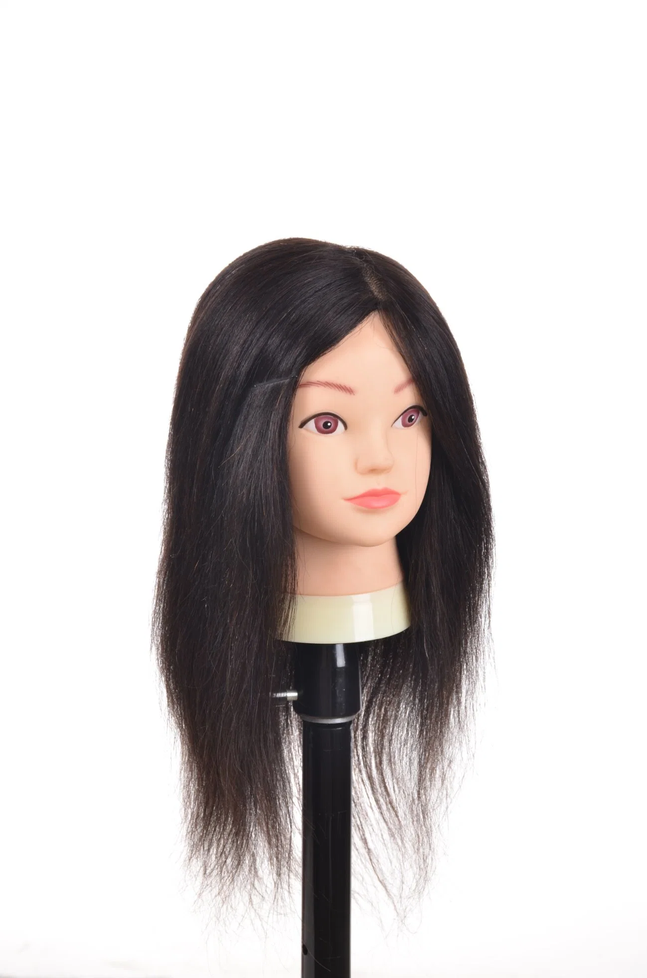 8A 100% Human Hair Training Head 16inches for Beauty School