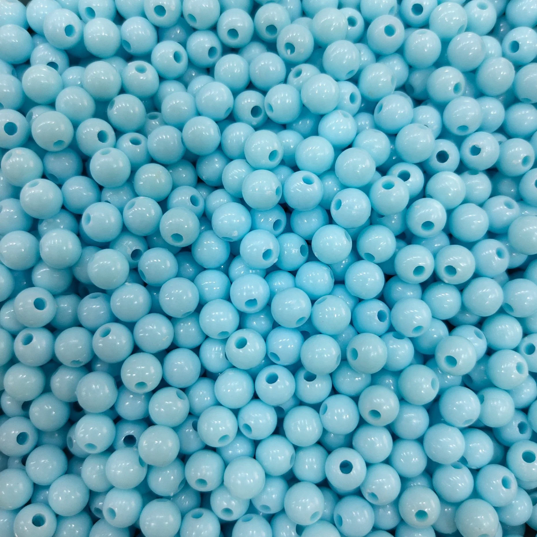 Kinder Acryl Kunststoff Perlen gerade Loch Candy Farbe DIY Zubehör Perlen