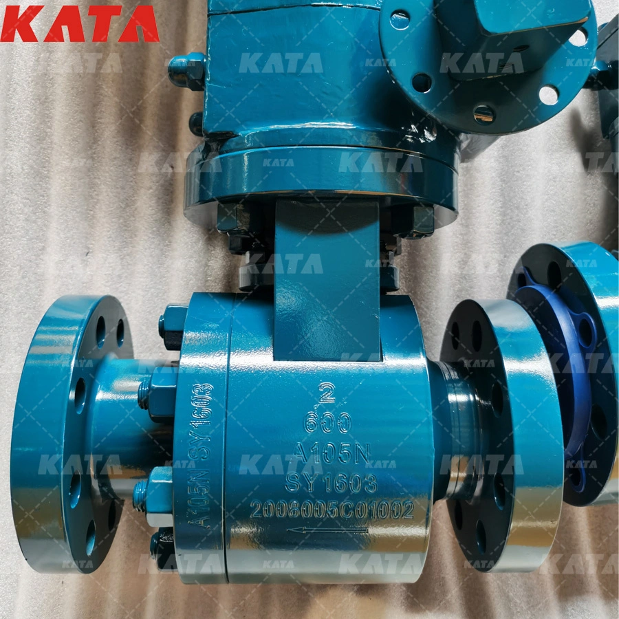 Metal Hard Seal Floating Ball Valve 2"-600lb Medium Is Suitable for High Temperature Resistance of Ore Pulp