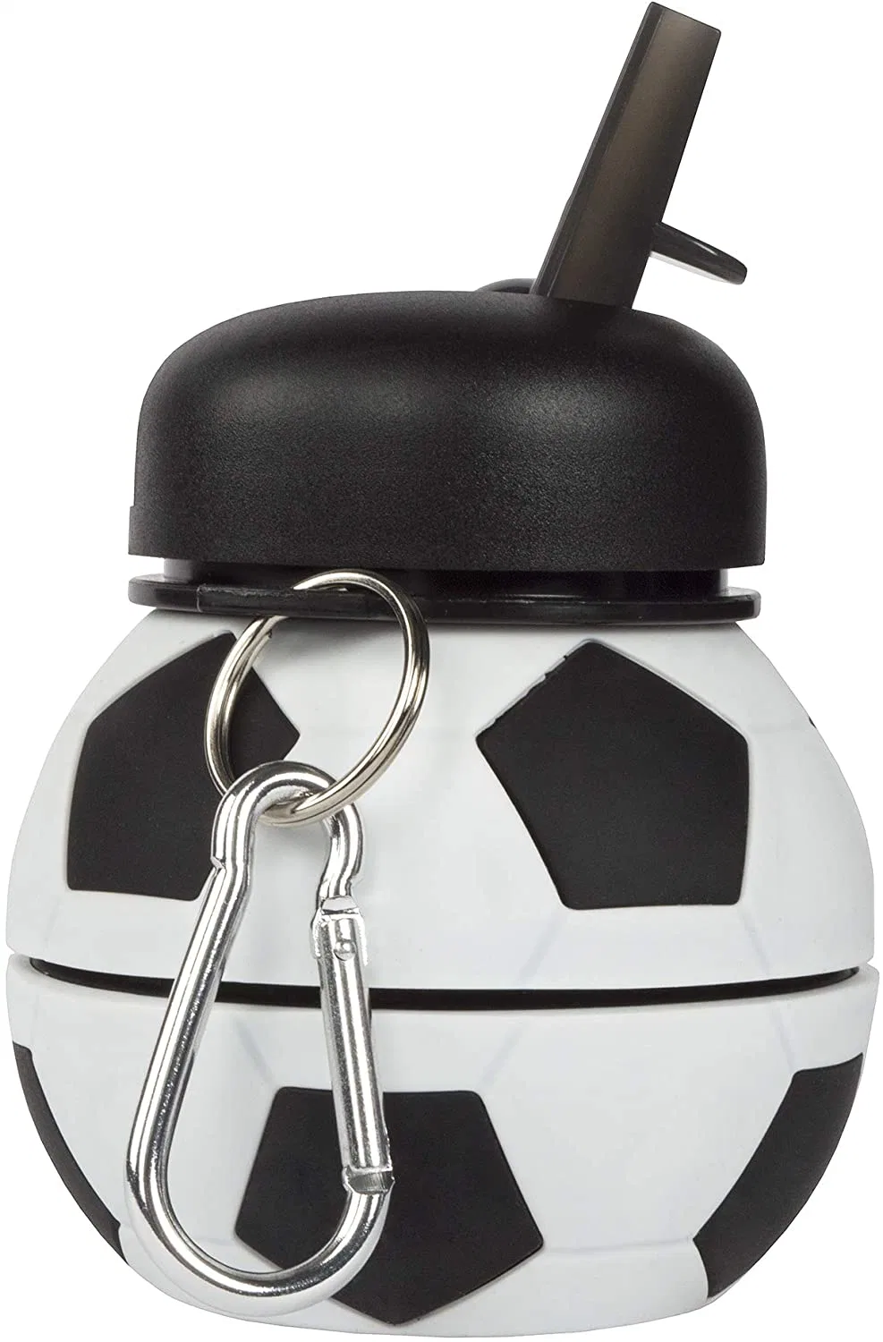 Silicone Soccer Shape Collapsible Drink Bottle with World Cup Promotional Products