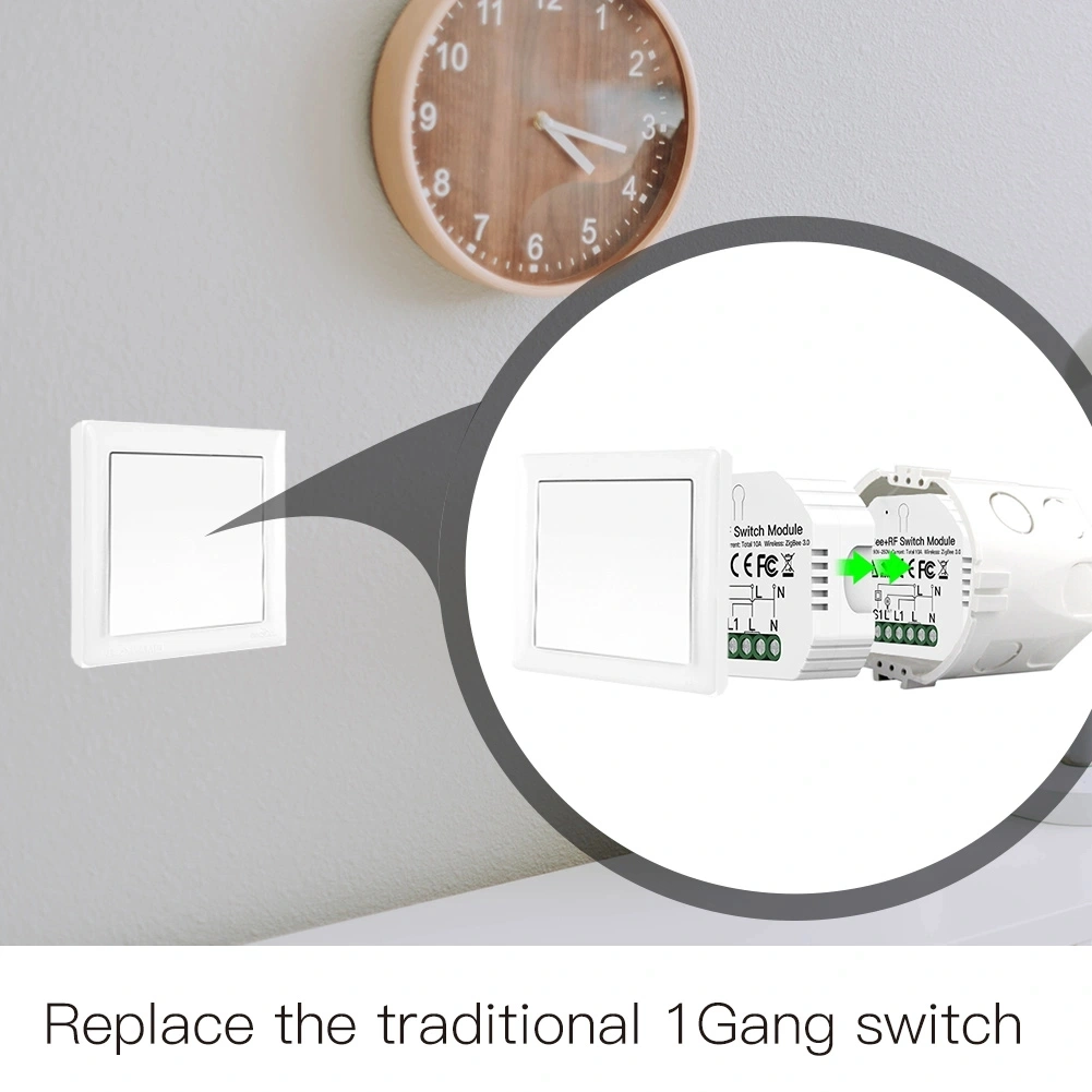 Igoto New Product 1gang Hidden Zigbee 3.0 Switch Module Mini Hidden Type