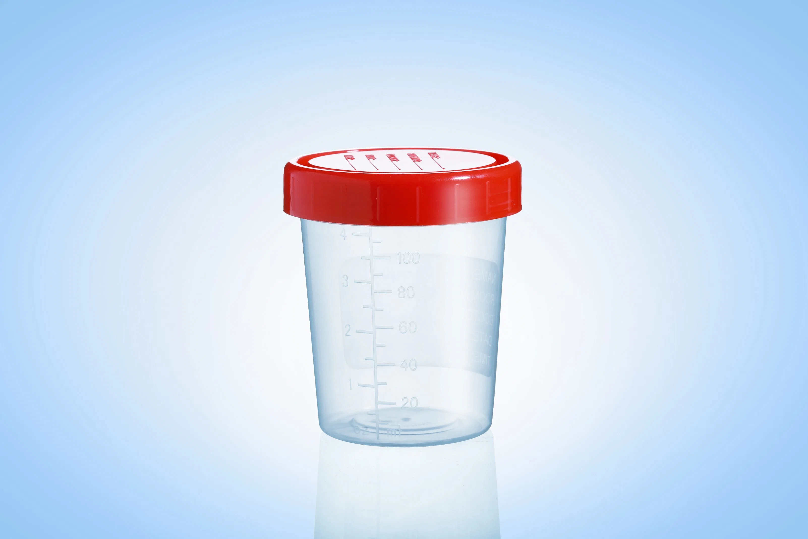 120 ml de amostra de urina descartável recipiente, material de PP