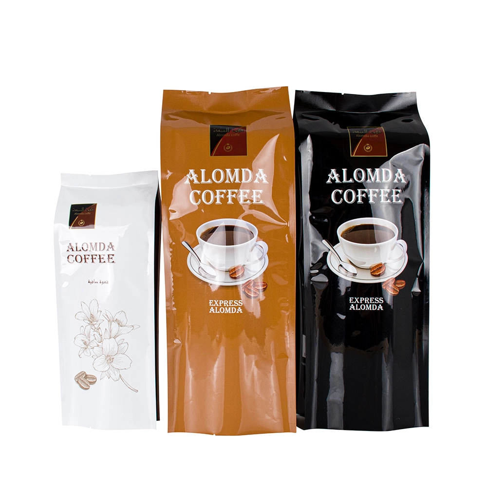 Wholesale/Supplier Plastic Side Gusset Coffee Bean Aluminum Foil Packaging Supplies Coffee Quad Seal Packaging with Valve