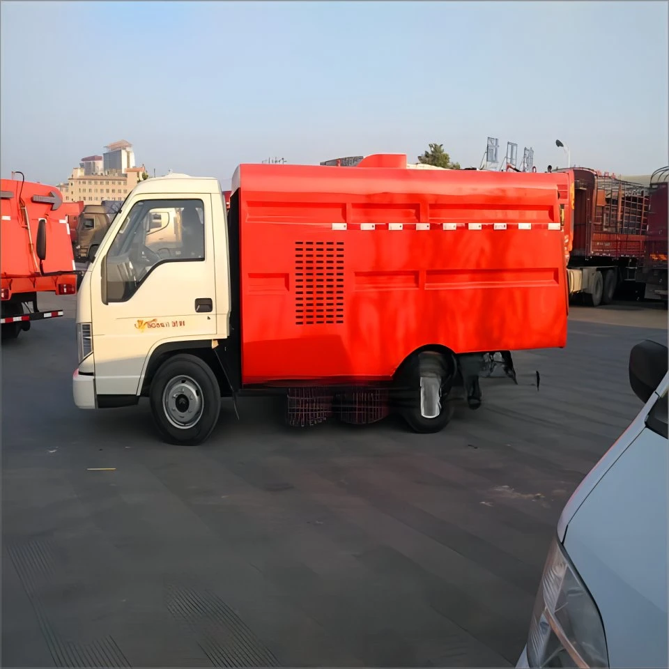 4X2 Road Sweeper Camión fabricado en China el vacío del vehículo de barrido de carretera