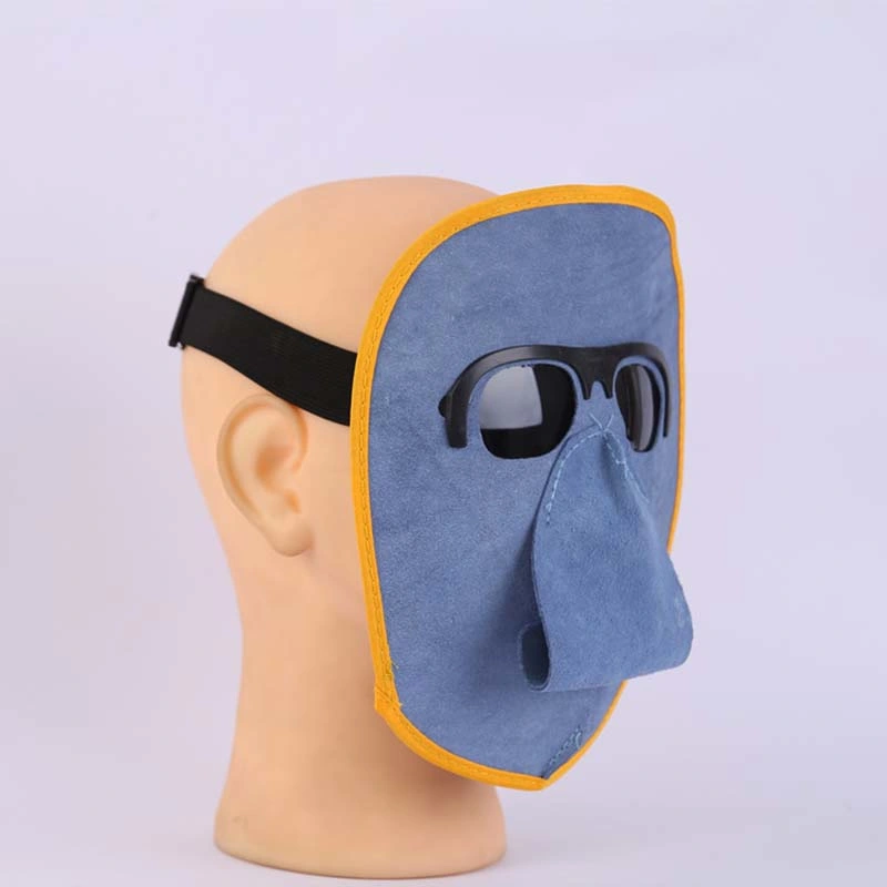 Leather Suede Full Face Welding Mask