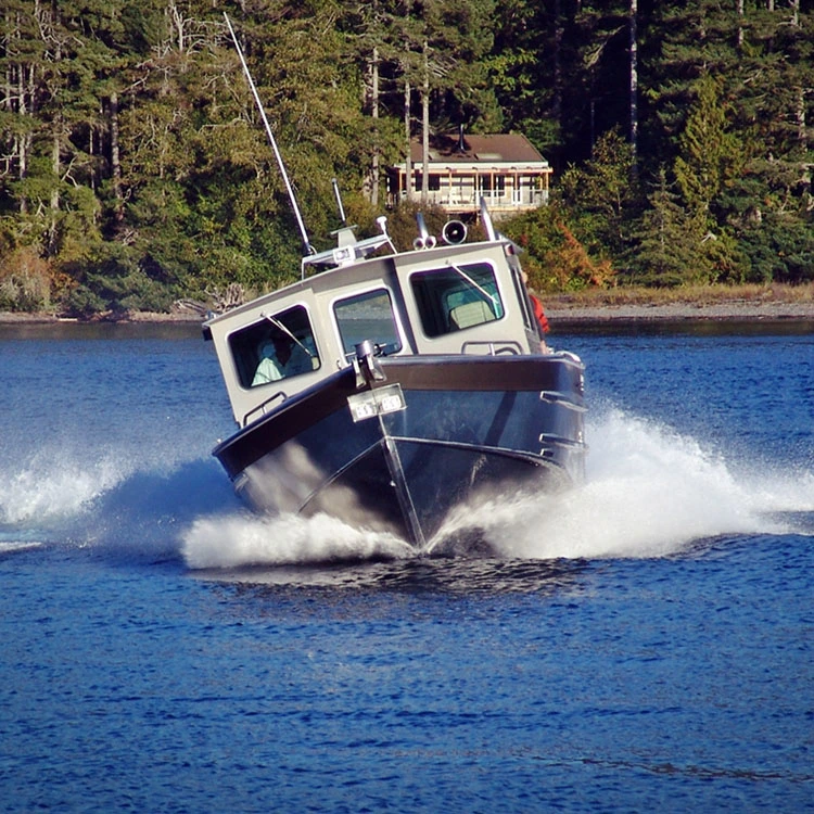 Kinocean 25 pés de água salgada de barcos de pesca Cruzador de cabina