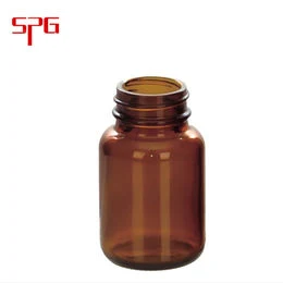 Set 30ml to 500ml Amber Glass Syrup Bottle with Cap Medical Chemistry