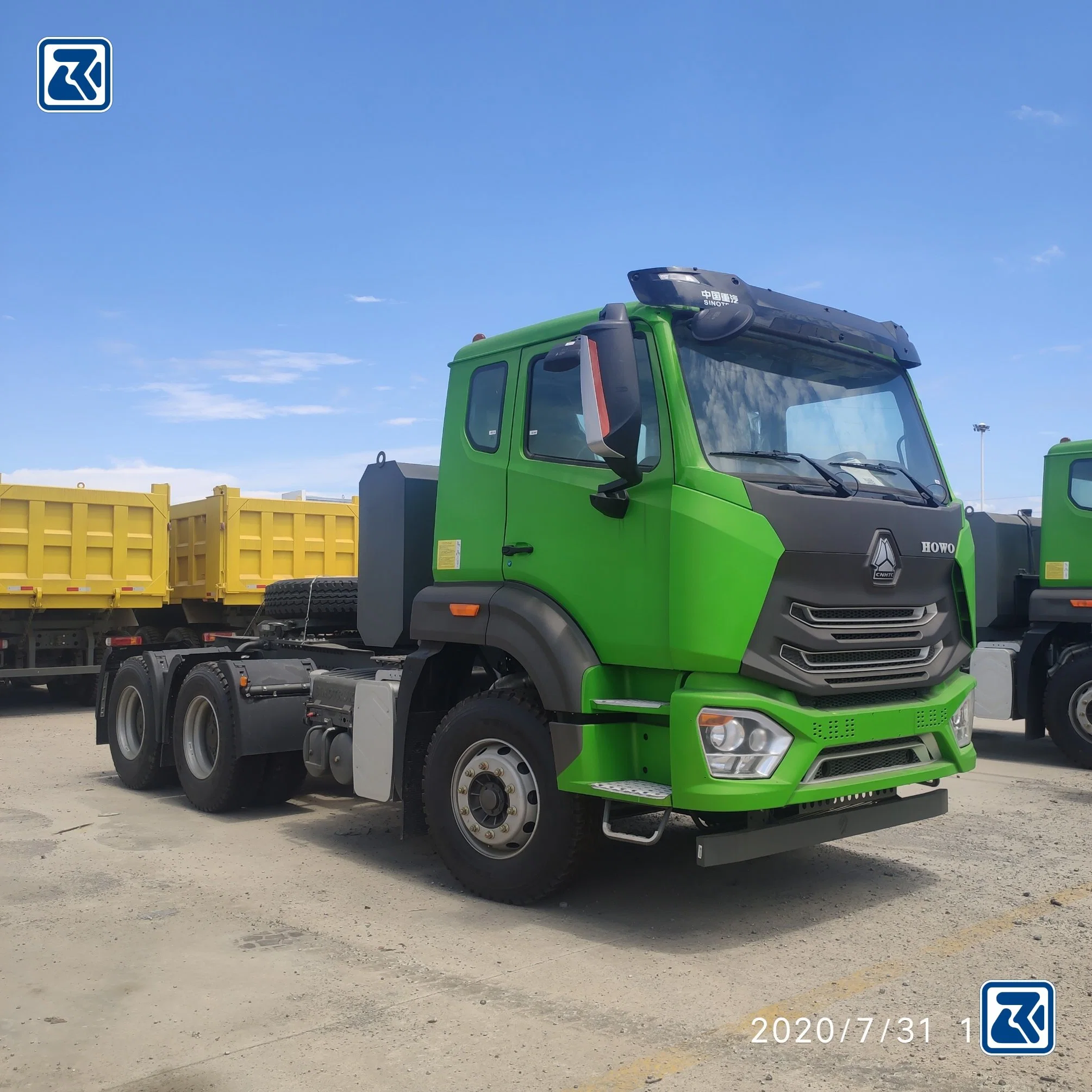 China proveedor/fabricante utiliza HOWO/Hohan/Sinotruk ruedas 371/375Diesel 10 HP Tractor pesado cabeza/camiones de remolque/cabeza