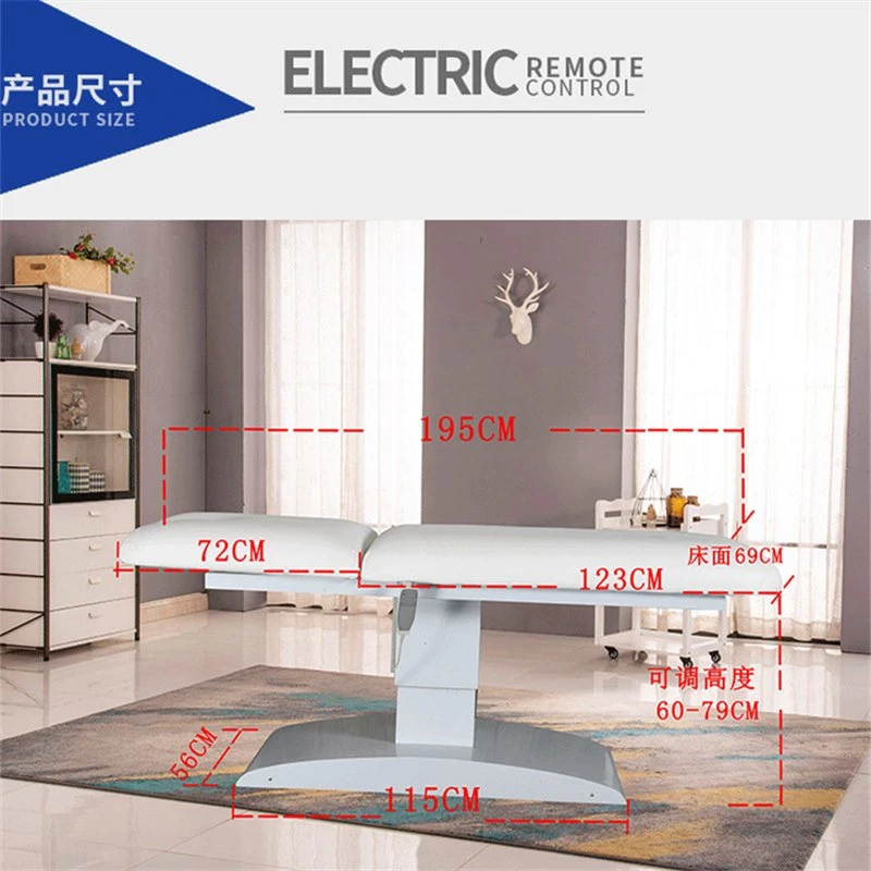 Fs0016 Heavy Duty electric SPA Bed Medi SPA Treatment Table Bed Electric Massage Table Bed