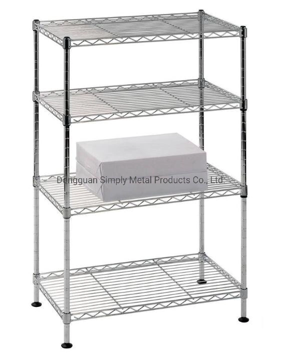 Simplesmente Claccic 4-tier prateleiras de armazenagem com vida fácil para disponibilizar espaço