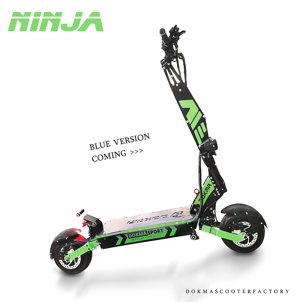 [New Release]Dokma Dninja Logo Customizing Service 11 Inch Dual Motor 72V 7000W Panasonic 40ah with Damper 2 Wheels 100kph Folding Electric E Kick Scooter(XNYC)