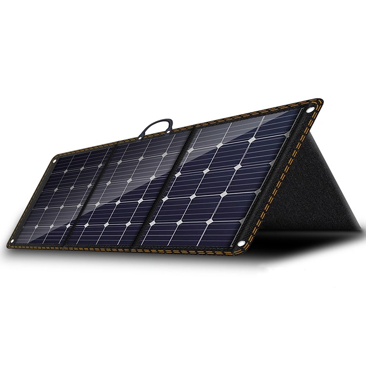 Monocristallin Portable 3 pli Nouveau design du panneau solaire 100W Panneau solaire Sac pliage USB pour le générateur solaire