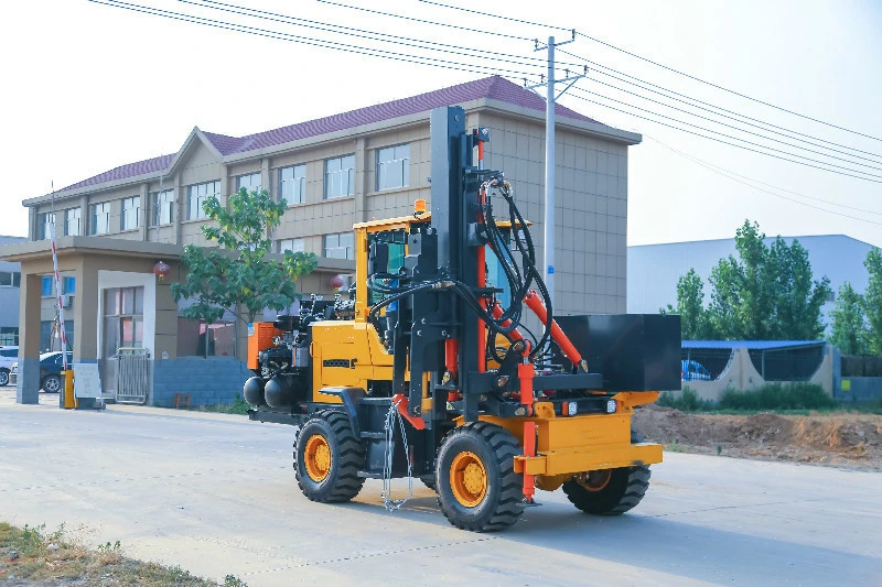 Piling, Pulling, Drilling, Integrated Function Highway Guardrail Pile Driver for Sale